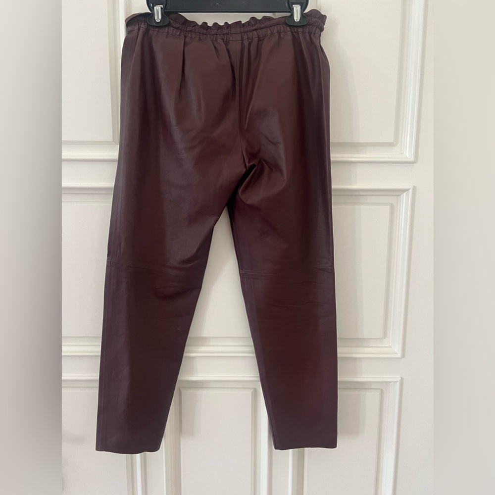 Gucci Leather Drawstring Pants - image 3